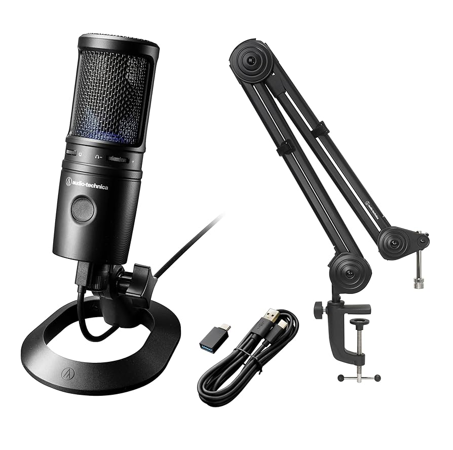 オーディオテクニカ AT2020USB+マイク＆AT8700Jアーム セット Amazon.co.jp: オーディオテクニカ イナミックマイクロホン